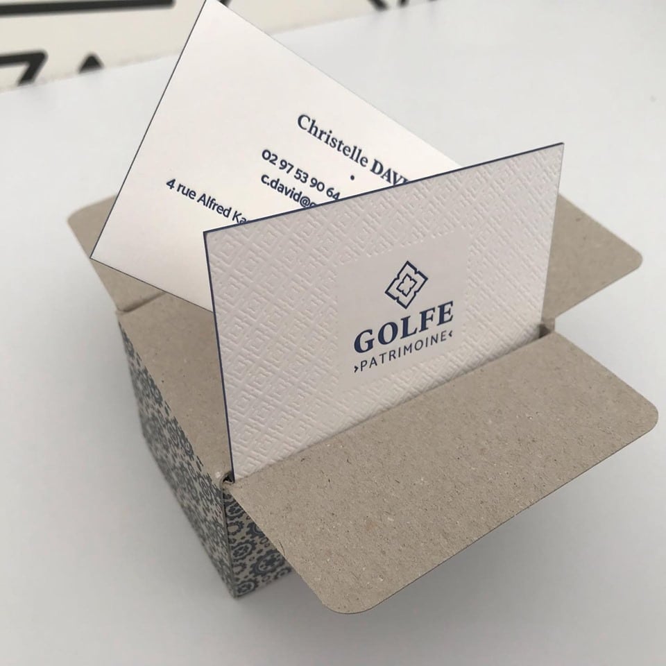 Cartes de visite Golfe Patrimoine