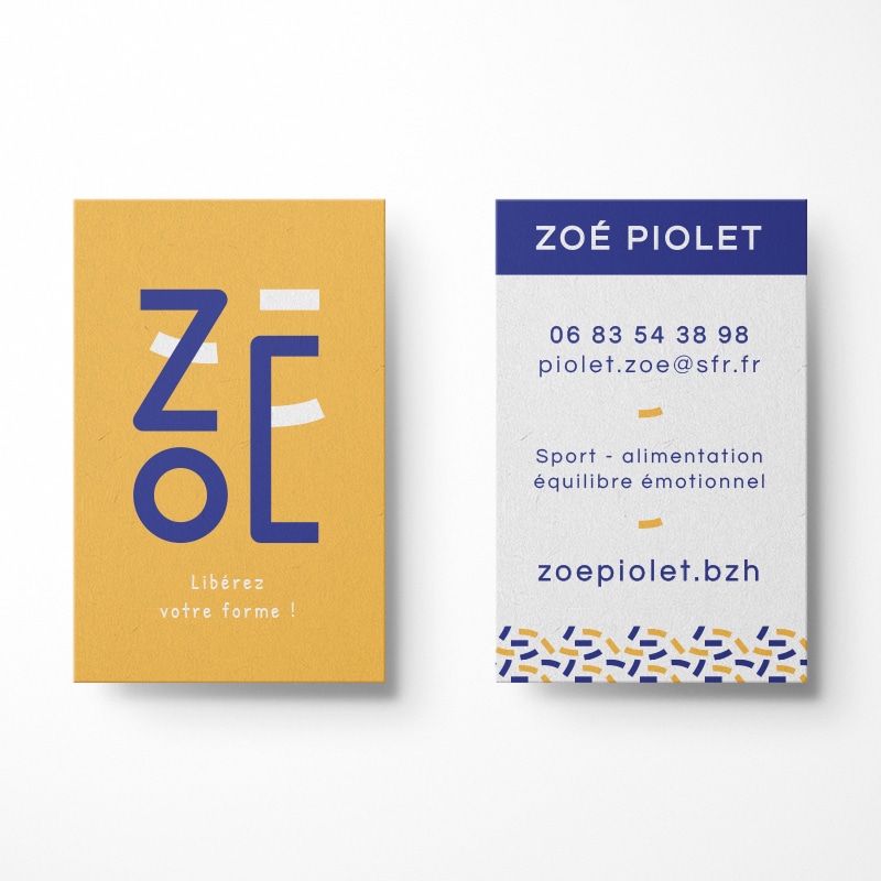 Zoe - coach sportive - carte de visite