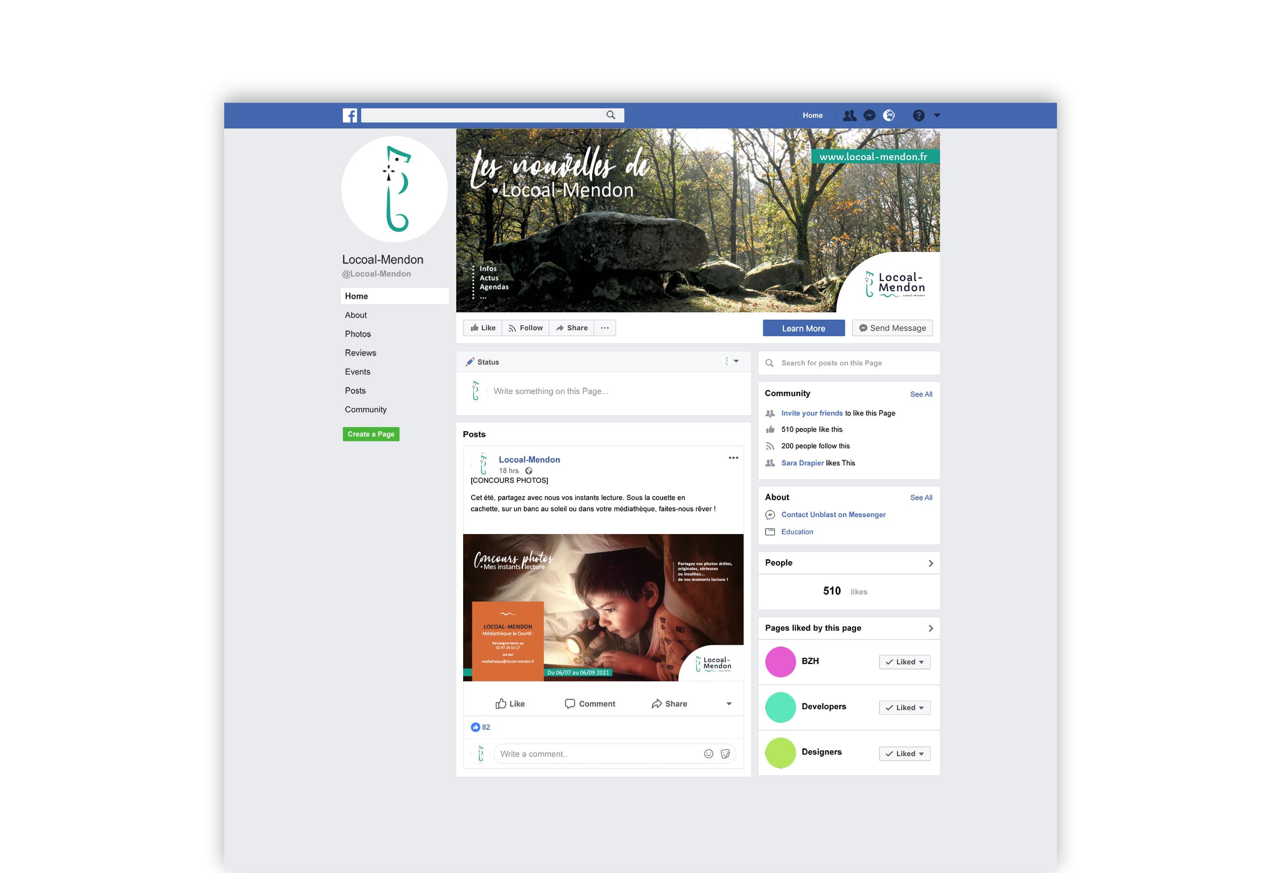 Couverture Facebook Locoal Mendon