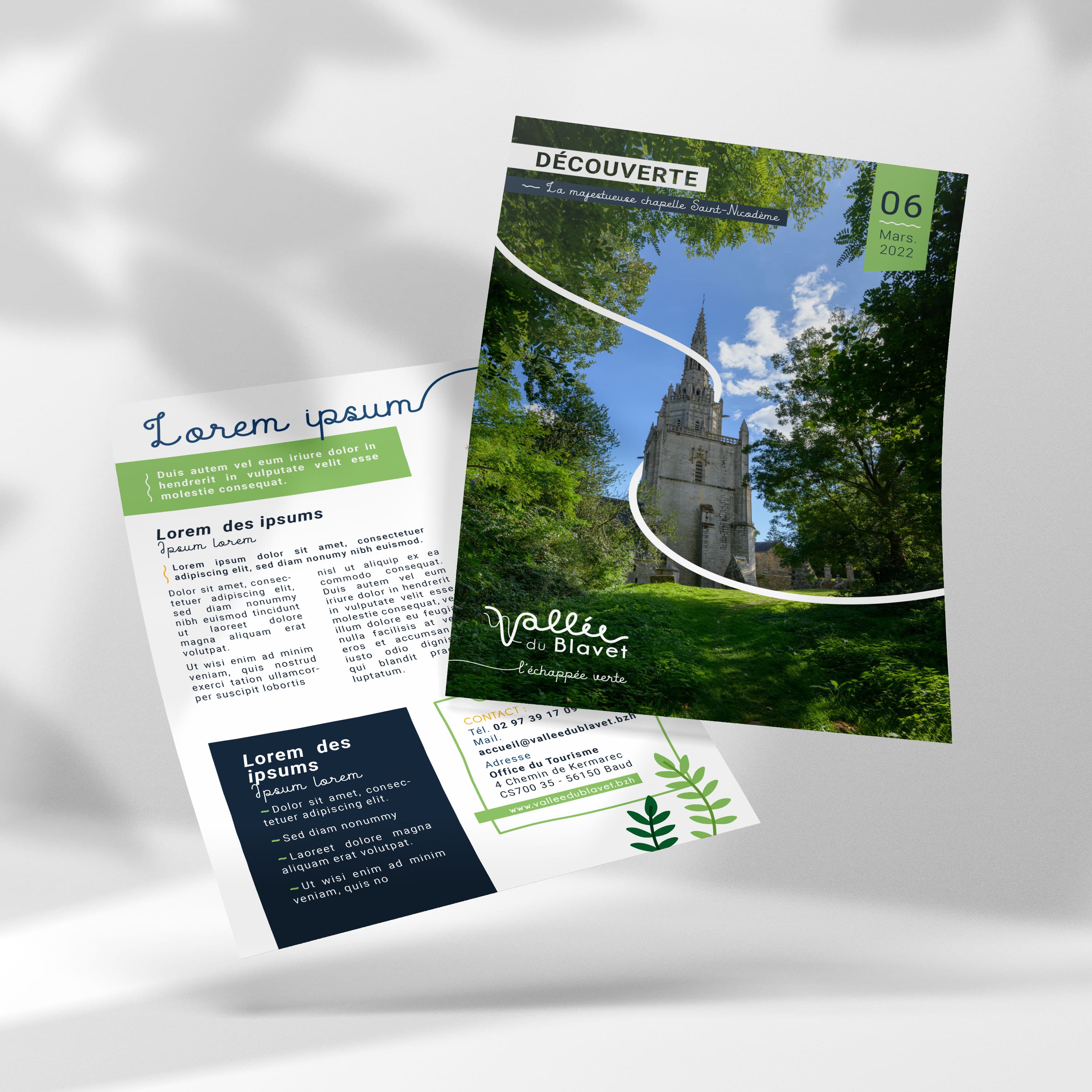 Flyer tourisme vallée du Blavet